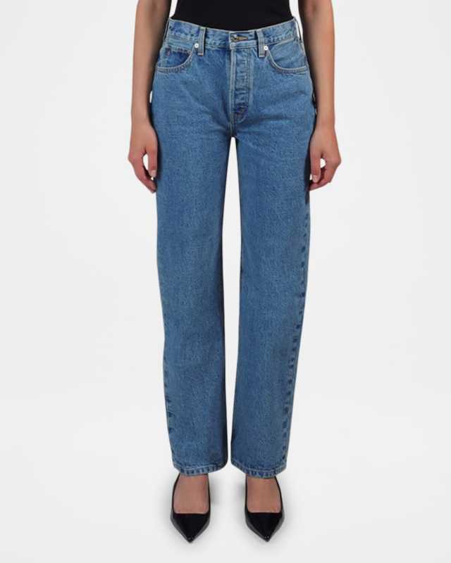 Leia Ultra High-Rise Straight Jeans